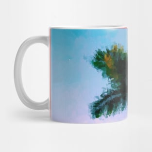 One green palm tree Mug